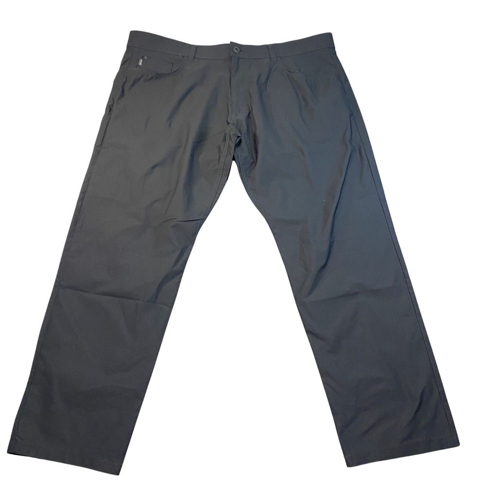 Bass Outdoor Mens Technical Hiking Pants Charcoal Gray Size 42 Straight Leg‎